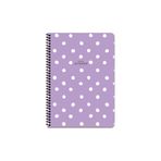 Keskin Color Çizgili 16x22 cm 80 Yaprak Plastik Kapak 60 gr Beyaz Sayfa Puantiye Telli Defter