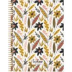 Keskin Color Çizgili La Plume Flowers 17 x 22 cm Sarı Defter