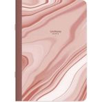 Keskin Color Çizgili Tel Dikişli Kuşe Kapak Uninote Marble Pembe 18.5x26 cm Defter