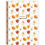 Keskin Color Coffee Çizgili Karton Kapak Spiralli A4 80 Yaprak Defter