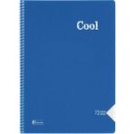 Keskin Color Cool 72 Yp. Kareli A4 Plastik Kapak Spiralli Defter - Lacivert