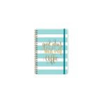 Keskin Color Daily Notes Muse A5 80 Yaprak Çizgili Yaldızlı Sert Kapak Spiralli Ivory Lastikli Not Defteri Good İdeas Start With Coffee - Karışık - 1