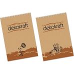 Keskin Color Dekokraft Spiralli A4 Kareli 100 Yaprak Bloknot