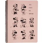 Keskin Color Disney All Eyes On Minnie Çizgili 16,5X22,5 80 Yaprak - Pembe Defter