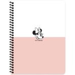Keskin Color Disney Get It Minnie Çizgili Defter 16,5X22,5 80 Yaprak - Beyaz - Pembe Defter