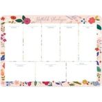 Keskin Color Haftalık Planner (Haftalık Planlayıcı) Blok Pembe Çiçek 17X24Cm 52 Yaprak 830121-99
