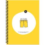 Keskin Color Hisli Şeyler 18.5X25 Çizgili Defter - Life Is Şort