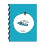 Keskin Color Hisli Şeyler Kürek 18.5x25 cm 80 Yaprak Kareli Hafif Kağıt Stickerli Defter