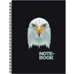Keskin Color Jungle Spiralli Kartal 100 Yaprak Çizgili Sert Kapak 17 x 24 cm Defter