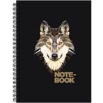 Keskin Color Jungle Spiralli Kurt 100 Yaprak Çizgili Sert Kapak 17 x 24 cm Defter