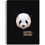 Keskin Color Jungle Spiralli Panda 100 Yaprak Kareli Sert Kapak 17 x 24 cm Defter