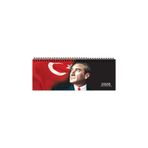 KESKİN COLOR Keskin 2026-AJ-65 12*33,5 Spr.Haftalık Masa Ajandası-Atatürk