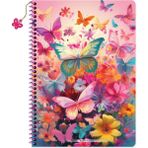 Keskin Color Keskin A4 Kareli Charmlı Kelebek Defter - Karışık Renkler - 1 Adet - --