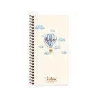 Keskin Color La Plume Çizgisiz Balon 10x19 cm Krem Renk Kağıt 80 Yaprak Kalın Kapaklı Telli Defter