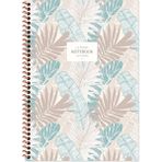 Keskin Color La Plume Leaves Mavi A6 Çizgili Defter