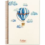 Keskin Color La Plume Spiralli Mavi Balloon Sert Kapak 80 Yaprak 17x24 Çizgili Defter
