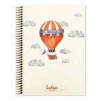 Keskin Color La Plume Spiralli Turuncu Balloon Sert Kapak 80 Yaprak 17x24 Çizgili Defter