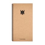 Keskin Color La Plume Viking Spiralli Başlık Sert Kapak 80 Yaprak 10x19 cm Çizgisiz Defter