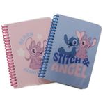 keskin color lilo-stitch bloknot not defteri spiralli a6 80 yaprak çizgili 140400-14 (36 lı paket) - Karışık