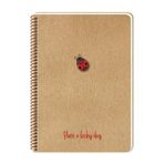 Keskin Color Lucky Kraft Kapak Spiralli A5 80 Yaprak Noktalı Renkli Spiralli Defter