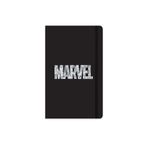 Keskin Color Marvel 13x21 80 Yapraklı Çizgili Ciltli Lastikli Siyah Defter