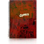 Keskin Color Marvel Sert Kapaklı 100 Yaprak Kareli Kırmızı Defter