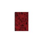 Keskin Color Marvel Spiralli Not Defteri, Sert Kapak, Kareli, 100 Yaprak, (17X24 Cm), Bordo