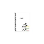 Keskin Color Mickey Mouse 20x28 cm Çizgisiz 80 Yaprak Karton Kapak 60 gr Beyaz Kağıt Telli Defter