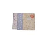 Keskin Color Not Defteri Karton Kapak Spiralli Blume 16,5X22,5Cm 80 Yaprak Çizgili 386841-99 (Karışık Renk 1 Adet)