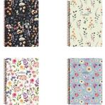 Keskin Color Not Defteri Karton Kapak Spiralli Çiçek 12X17 Cm 80 Yaprak Çizgili 385351-99 (36 Lı Paket)