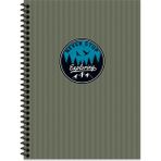 Keskin Color Outdoor Spiralli Yeşil Sert Kapak 80 Yaprak 17x24 Kareli Defter