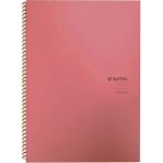 Keskin Color Pastel Note Spiralli Pastel Pembe Plastik Kapak 80 Yaprak A4 Çizgili Defter