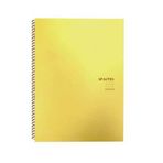 Keskin Color Pastel Note Spiralli Sarı Plastik Kapak 80 Yaprak 16,5x22,5 Çizgili Defter