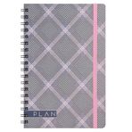 Keskin Color Pembe 17x24 cm Ekose Kareli Plan Defter