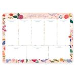Keskin Color Pembe Çiçek 17x24 cm 52 Yaprak Haftalık Planner Blok
