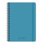 Keskin Color Premier Neo Spiralli 17x24 cm Çizgili 100 Yaprak Sert Kapak Mavi Defter