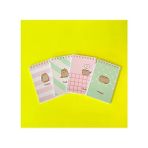 keskin color pusheen bloknot not defteri spiralli a7 küçük boy 42 yaprak çizgili 140100-10 (48 li paket) - Karışık