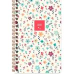 Keskin Color Sert Kapak Düz Çiçek Krem Çiçek 13x21 cm Spiralli Defter