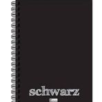 Keskin Color Siyah 14x20 cm 40 Yaprak Çizgisiz Plastik Kapak Schwarz Spiralli Defter