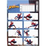 Keskin Color Spider Man Ders Proğramlı 3'lü Okul Etiketi