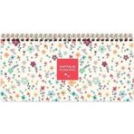 Keskin Color Spiralli Planner (Haftalık Planlayıcı) Krem Çiçek 13X27Cm 54 Yaprak 830124-99