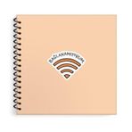 Keskin Color Stickerlı Spiralli Sert Kapak Hisli Şeyler 16x15 cm 50 Yaprak Çizgili 6'lı Not Defteri
