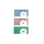 Keskin Color Stickerlı Spiralli Tarihsiz Haftalık Planlayıcı - Hisli Şeyler 3 'lü Set