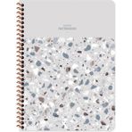 Keskin Color Terazzo Gri 16.5x22.5 Kareli Defter