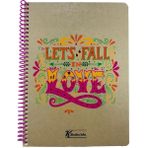 Keskin Haydi Aşık Olalım - 100 Yaprak Çizgili A5 Defter (Keskin Color)