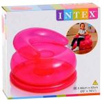 Keskin Sound Intex Kutulu Şeffaf Şişme Koltuk - Pembe