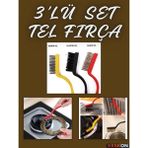 Keskon Mutfak Temizlik Tel Fırçası 3’lü Set – Ocak, Fırın ve Diğer Yüzeyler Için Pratik Temizlik Araçları - 3LÜ SET