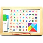 Kesman Kitap Eğitici Montessori Çift Taraflı Ahşap Yazı Tahtası Seti (Okul Öncesi Ahşap Oyuncak)