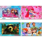 Kesman Kitap Frozen Elsa, Maşa Ile Koca Ayı, Çilek Kız, Cocomelon Puzzle/yapboz Set