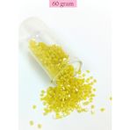 Kesme Cam Boncuk 2mm - 60 Gram - Koyu Sarı - BNC385